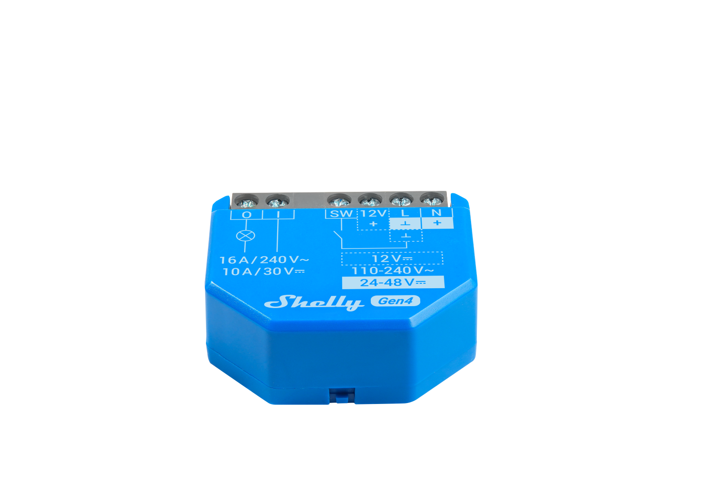 Shelly 1 Gen4 4er Pack – Relais – max 16A – 1 Kanal – WLAN – Matter – Zigbee – Bluetooth – Produktansicht 9