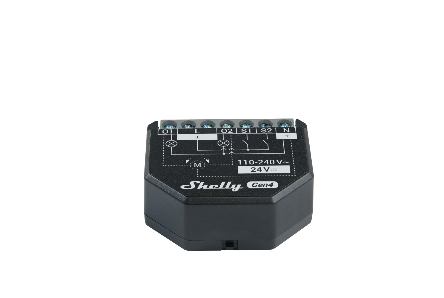 Shelly 2PM Gen4 4er Pack – Relais – max 16A – 2 Kanäle – Messfunktion – WLAN – Matter – Zigbee – Bluetooth – Produktansicht 2