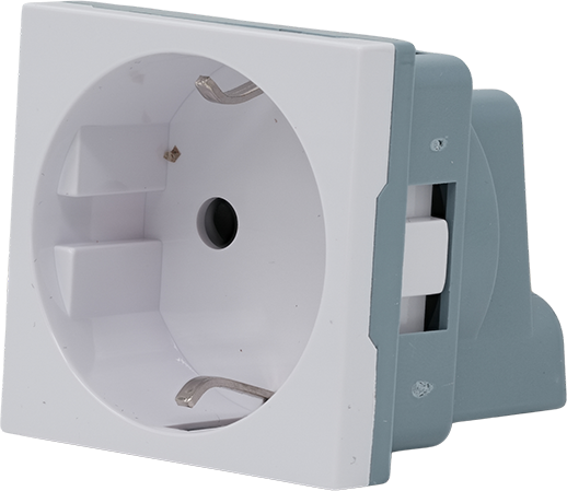 Shelly – Unterputz Zubehör ·Wall Display – Stand Socket – Weiß – Produktansicht 2