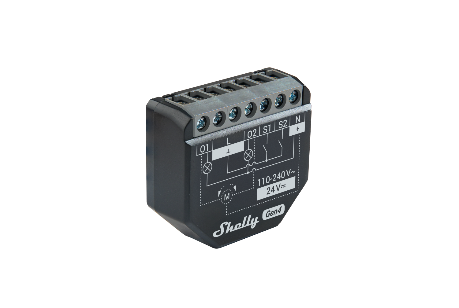 Shelly 2PM Gen4 4er Pack – Relais – max 16A – 2 Kanäle – Messfunktion – WLAN – Matter – Zigbee – Bluetooth – Produktansicht 3