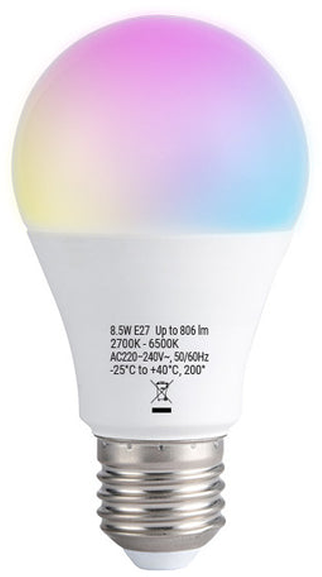 Shelly Multicolor Bulb E27 Gen3 – LED Lampe – dimmbar – Messfunktion – WLAN – BT