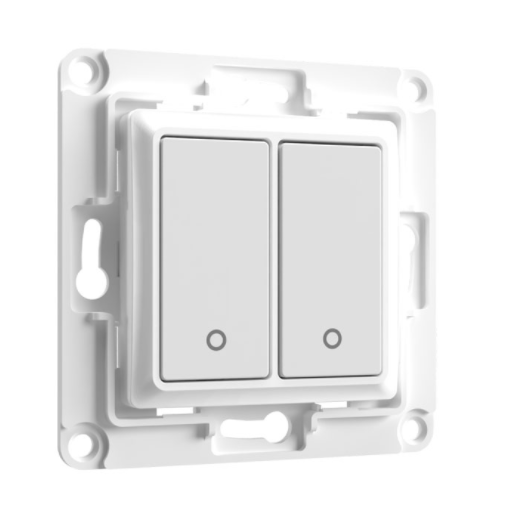 Shelly Wall Switch 2 – Wandtaster – 2-fach – Weiß