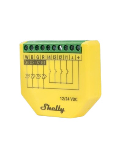Shelly Plus RGBW PM – LED Lichtcontroller – WLAN – BT