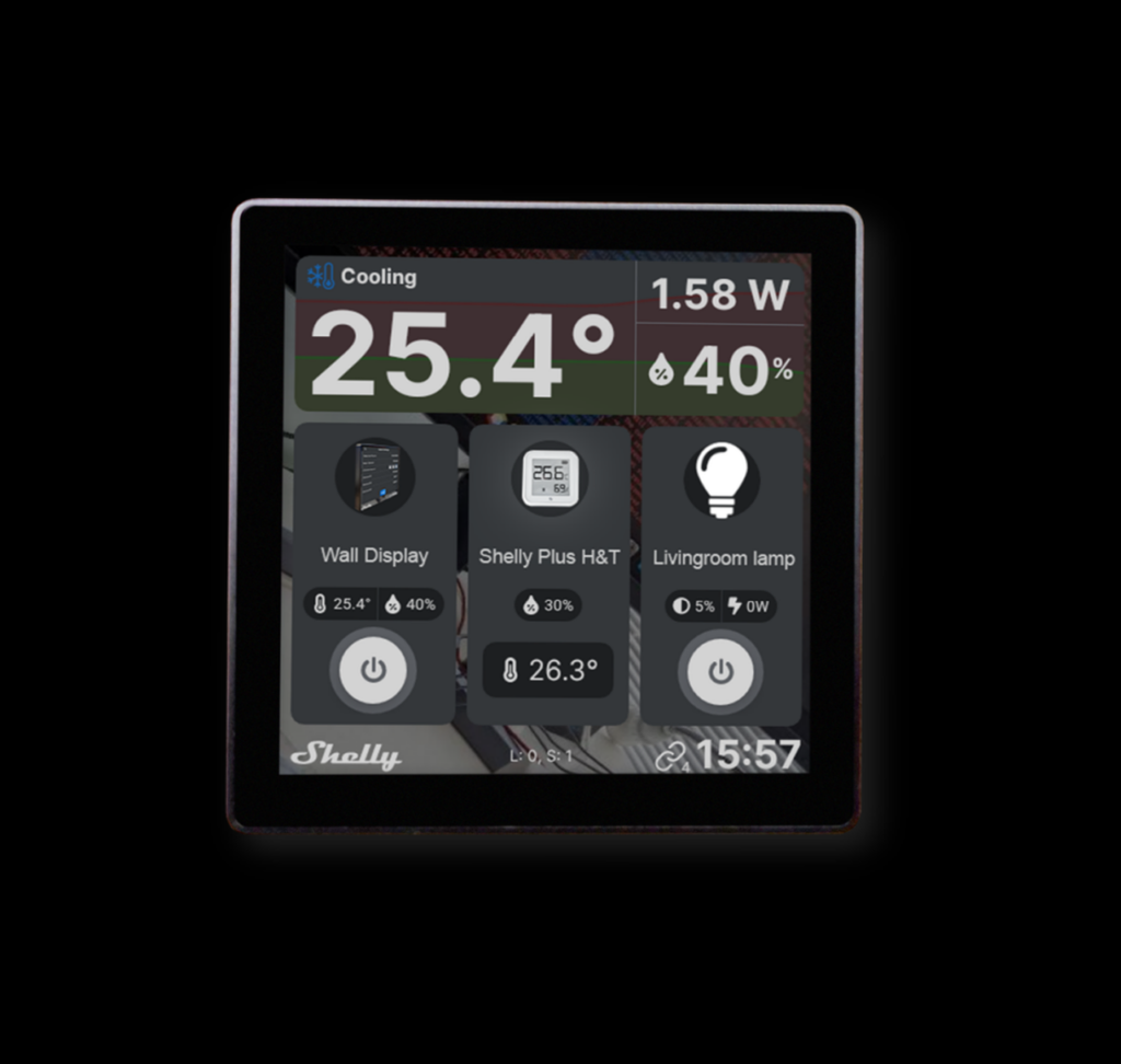 Shelly Wall Display – Android – WLAN – schwarz