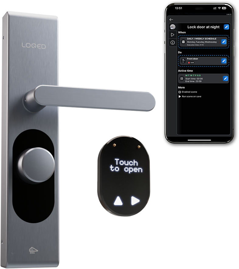 Shelly – LOQED Touch Smart Lock Stainless Steal Smartes Türschloss