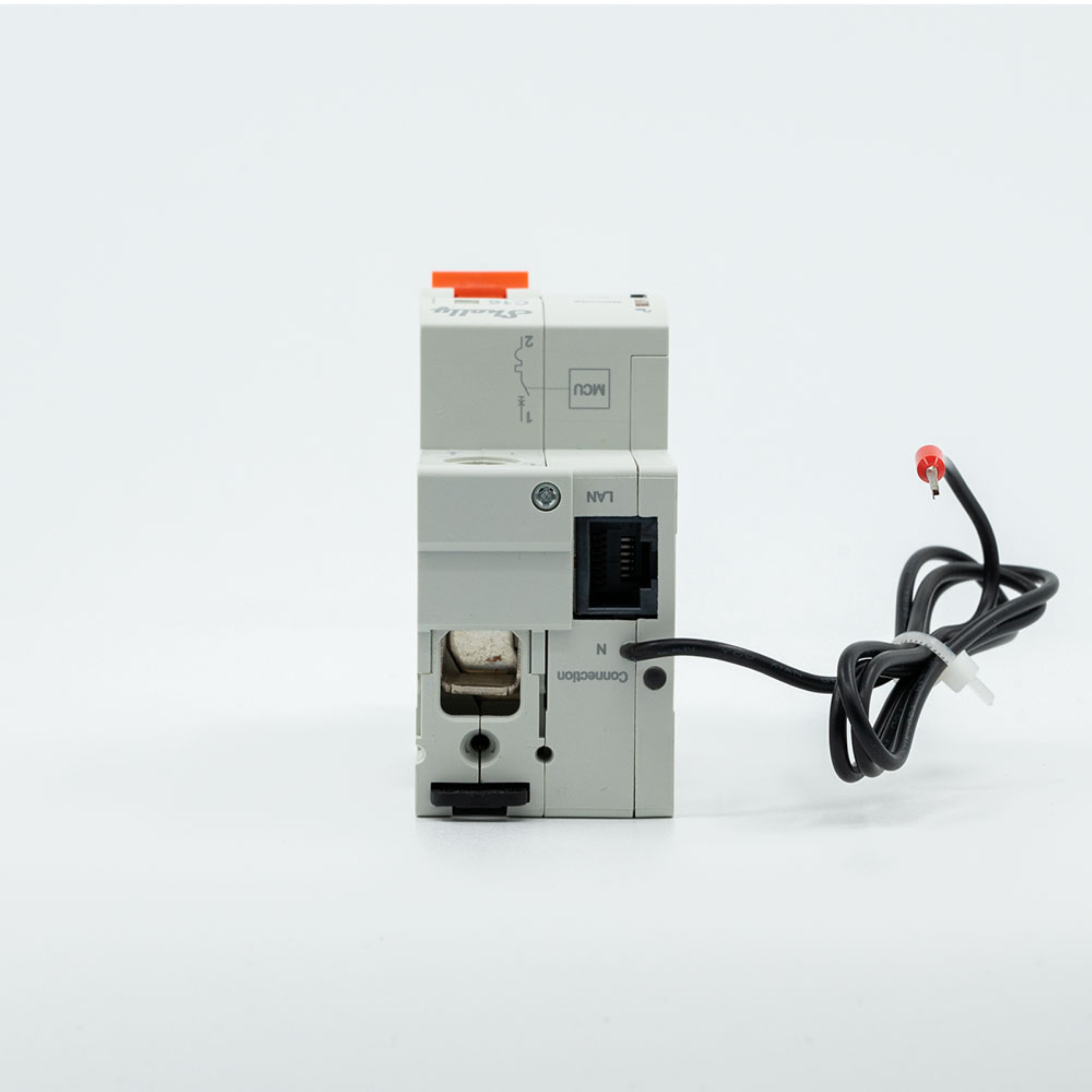 Shelly – Smarter Leitungsschutzschalter – Pro 1CB C32 – 1-polig – 32A – Fernsteuerung – LAN – WLAN – Bluetooth – Produktansicht 3
