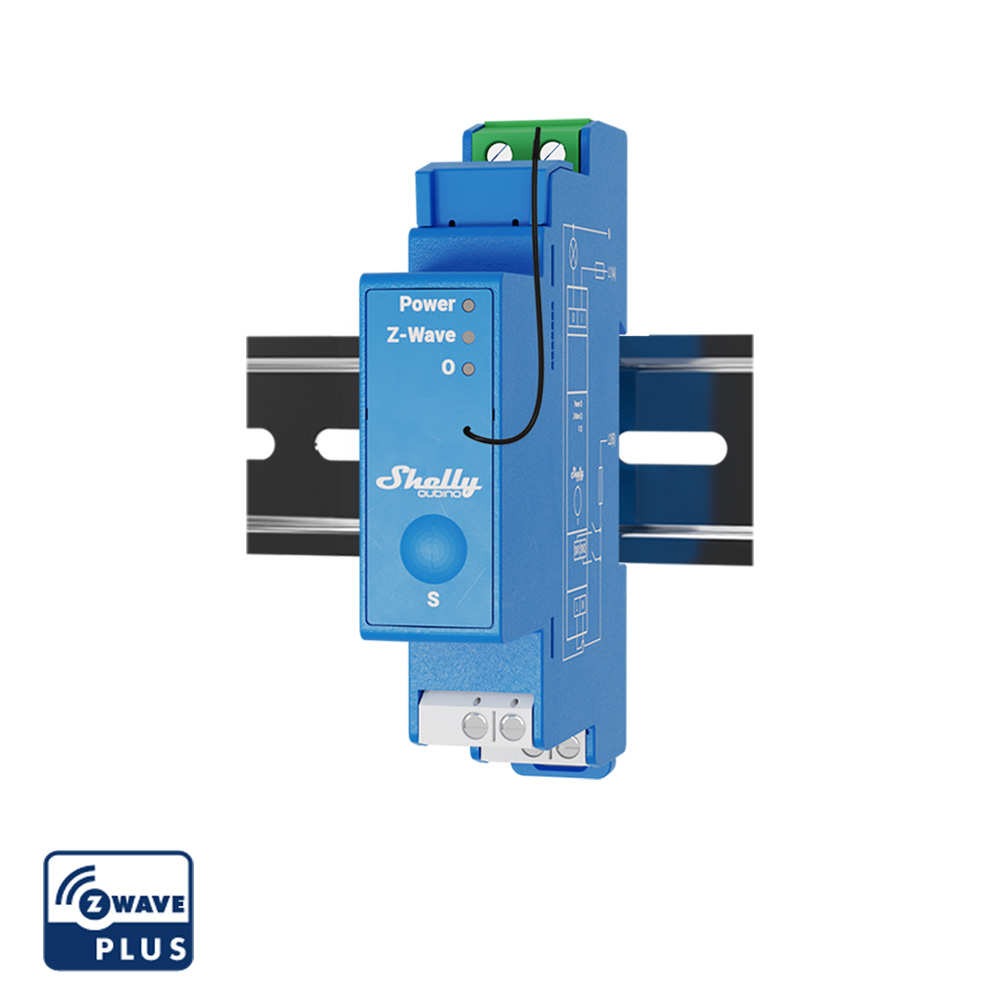 Shelly Wave Pro 1 – Relais – max. 16A – 1 Phase – 1x 16A – Z-Wave