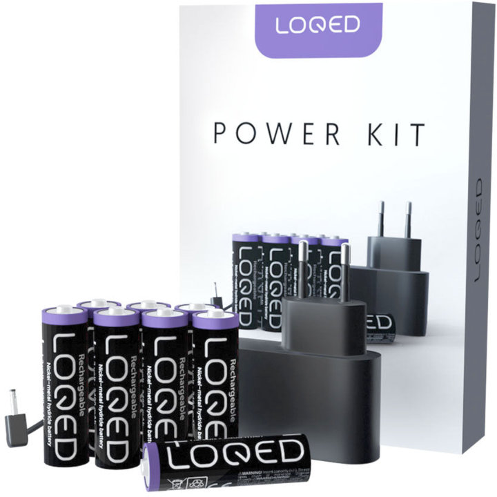 Shelly – LOQED Power Kit – Erweiterung für Smartes Türschloss – 8x Akkus enthalten – Produktansicht 7