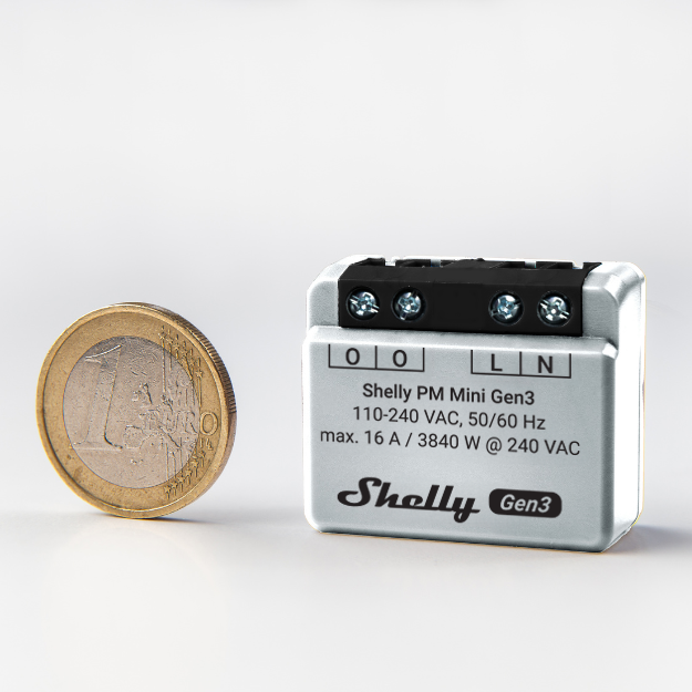 Shelly PM Mini Gen. 3 – 2er Pack – WLAN – BT – Produktansicht 2