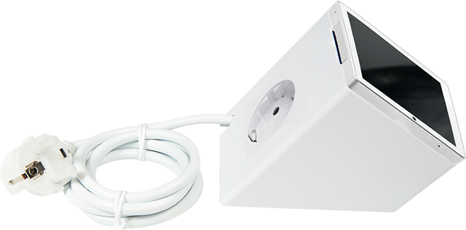 Shelly – Unterputz Zubehör ·Wall Display – Stand Socket – Weiß – Produktansicht 7
