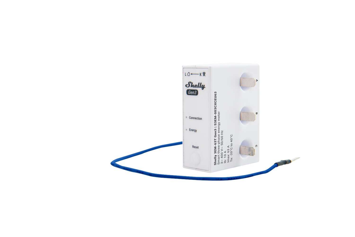 Shelly 3EM-63T Gen3 – Stromzähler – Produktansicht 8