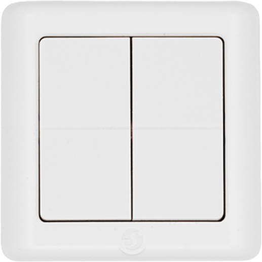Shelly BLU Wall Switch 4 ZB DK – Wandtaster – 4-fach – 16 Aktionen – Weiß