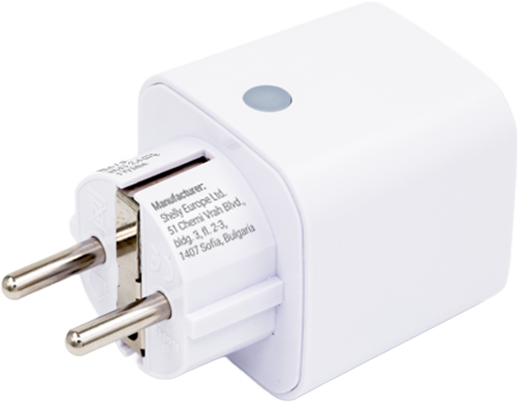 Shelly – Plug & Play Plug M Gen3 White – Smarter Zwischenstecker – 13A – Messfunktion – WLAN – BT – weiß – Produktansicht 4