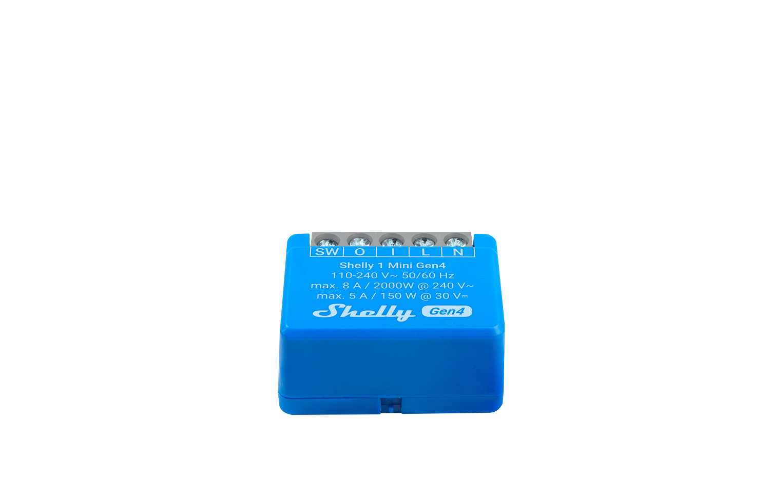 Shelly 1 Mini Gen4 – 2er Pack – Relais – max 8A – 1 Kanal – WLAN – Matter – Zigbee – Bluetooth – Produktansicht 4