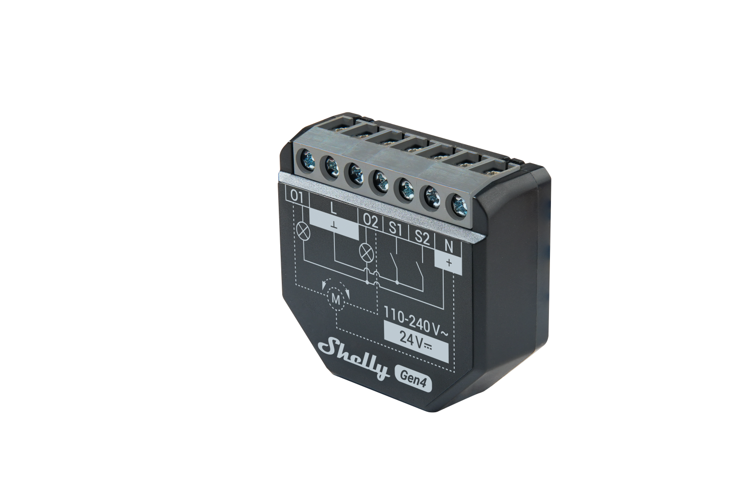 Shelly 2PM Gen4 4er Pack – Relais – max 16A – 2 Kanäle – Messfunktion – WLAN – Matter – Zigbee – Bluetooth – Produktansicht 4