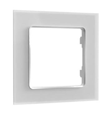 Shelly Wall Frame 1 – Wandtaster Rahmen – 1-fach – Weiß
