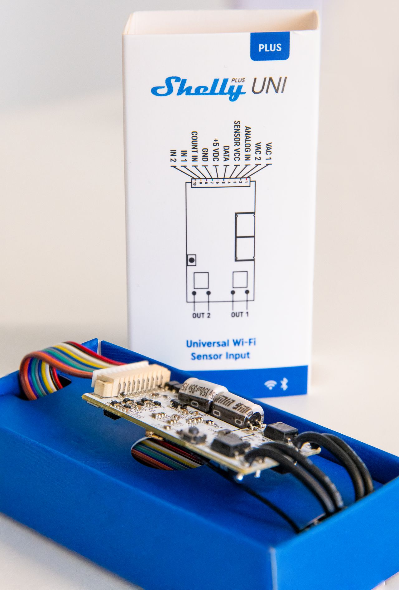 Shelly Plus Uni – Universalmodul – Messfunktion – WLAN – Produktansicht 2