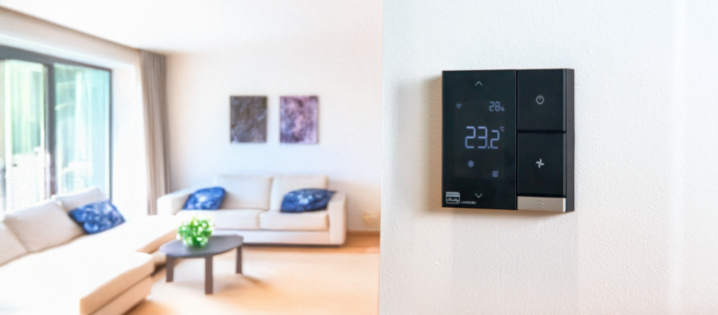 Shelly PbS – LinkedGo Smart HVAC Thermostat – Heizung, Lüftung, Klimatisierung – WLAN – BT – ST802-B