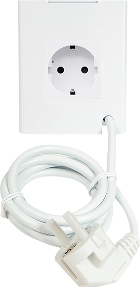 Shelly – Unterputz Zubehör ·Wall Display – Stand Socket – Weiß – Produktansicht 6
