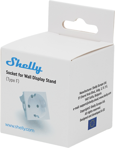 Shelly – Unterputz Zubehör ·Wall Display – Stand Socket – Weiß – Produktansicht 9