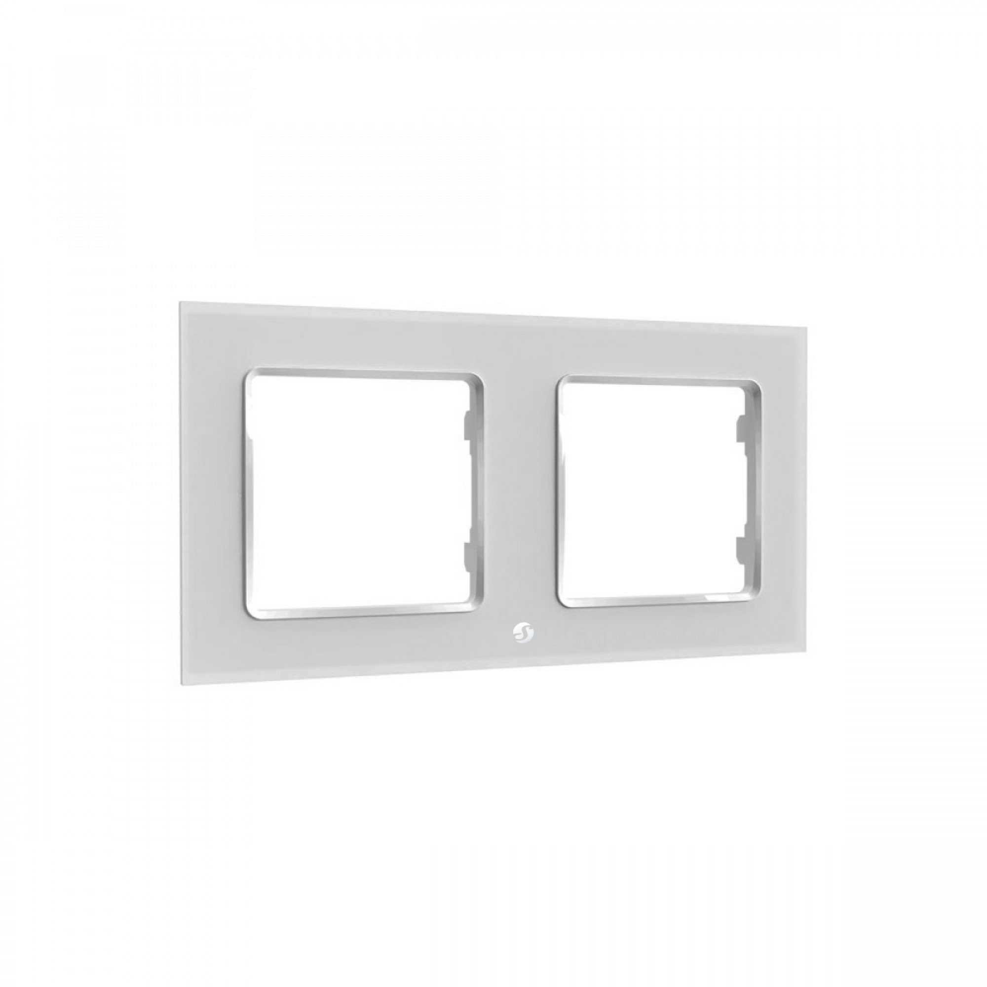 Shelly Wall Frame 2 – Wandtaster Rahmen 2-fach – Weiß