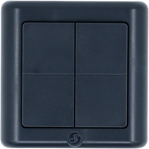 Shelly BLU Wall Switch 4 ZB DK – Wandtaster – 4-fach – 16 Aktionen – Grau