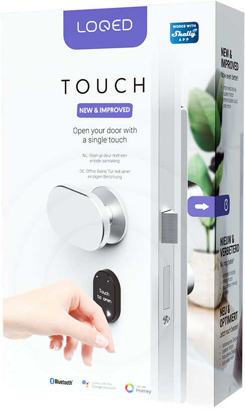 Shelly – LOQED Touch Smart Lock Stainless Steal Smartes Türschloss – Produktansicht 4