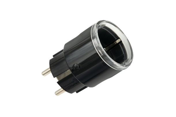 Shelly – Plug & Play Plug S Gen3 Matter – schwarz