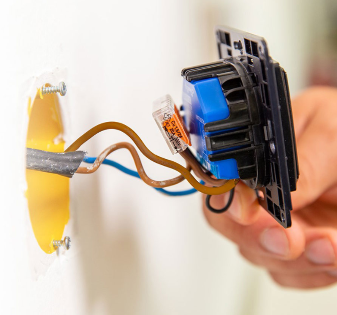 Shelly Wall Switch 1 – Wandtaster – 1-fach – Schwarz – Produktansicht 4