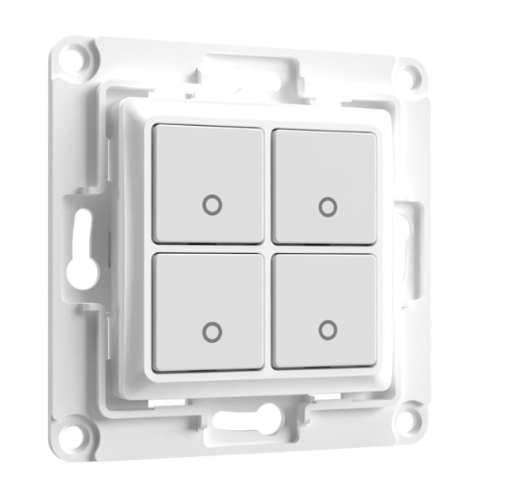Shelly Wall Switch 4 – Wandtaster – 4-fach – Weiß