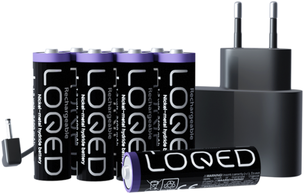 Shelly – LOQED Power Kit – Erweiterung für Smartes Türschloss – 8x Akkus enthalten