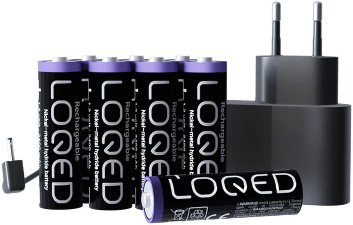 Shelly – LOQED Power Kit – Erweiterung für Smartes Türschloss – 8x Akkus enthalten