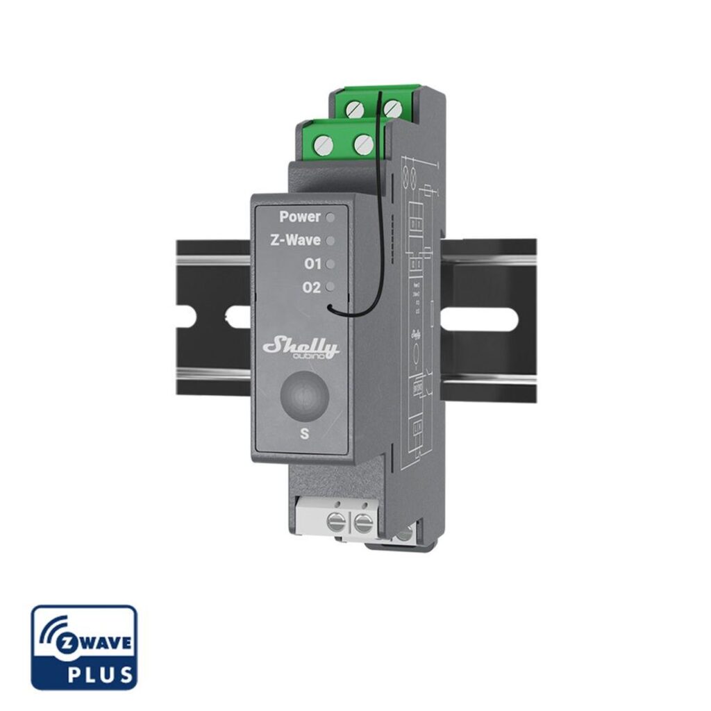 Shelly Wave Pro 2 – Relais – max. 25A – 2 Phasen – 2x 16A – Z-Wave