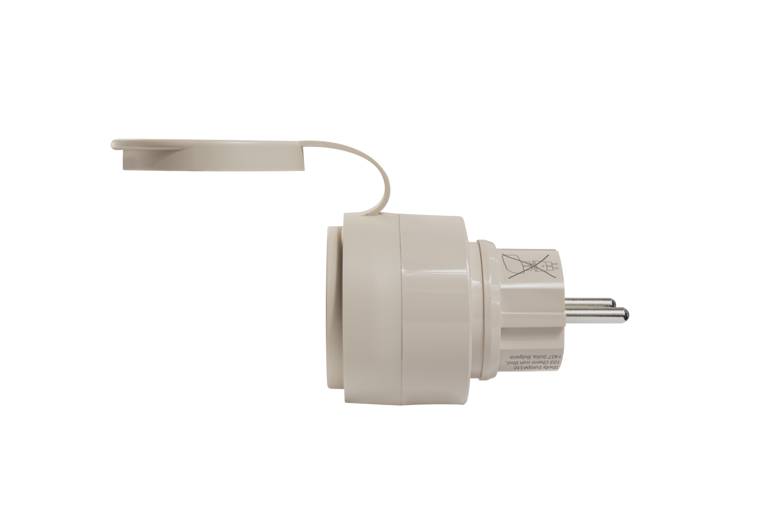 Shelly – Plug & Play Outdoor Plug S Gen3 – Zwischenstecker für draußen – 12A – Messfunktion – WLAN – Matter – BT – Produktansicht 7