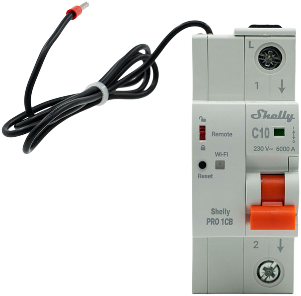 Shelly – Smarter Leitungsschutzschalter – Pro 1CB C32 – 1-polig – 32A – Fernsteuerung – LAN – WLAN – Bluetooth
