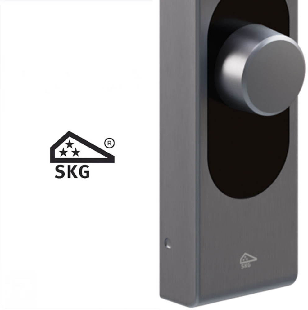 Shelly – LOQED Touch Smart Lock Stainless Steal Smartes Türschloss – Produktansicht 10