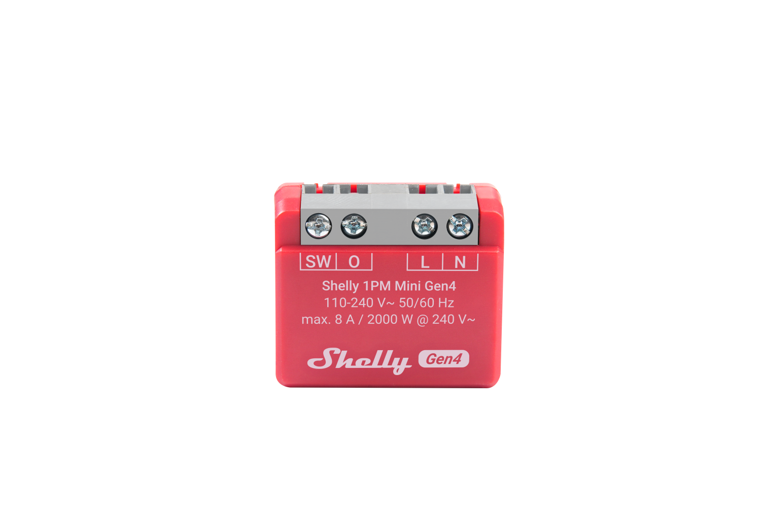Shelly 1PM Mini Gen4· 2er Pack· Relais – max 8A – 1 Kanal – Messfunktion – WLAN – Matter – Zigbee – Bluetooth – Produktansicht 5