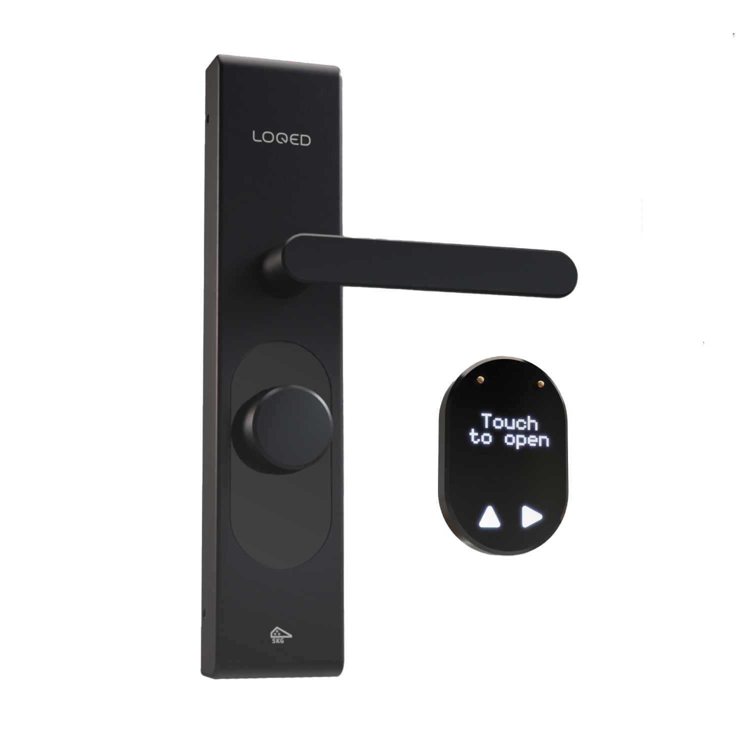 Shelly – LOQED Touch Smart Lock black Smartes Türschloss – Produktansicht 3