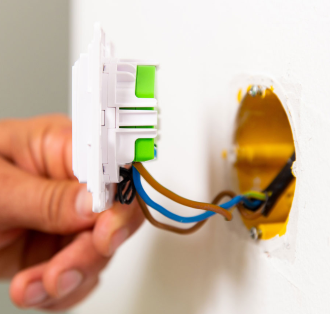 Shelly Wall Switch 1 – Wandtaster – 1-fach – Schwarz – Produktansicht 3