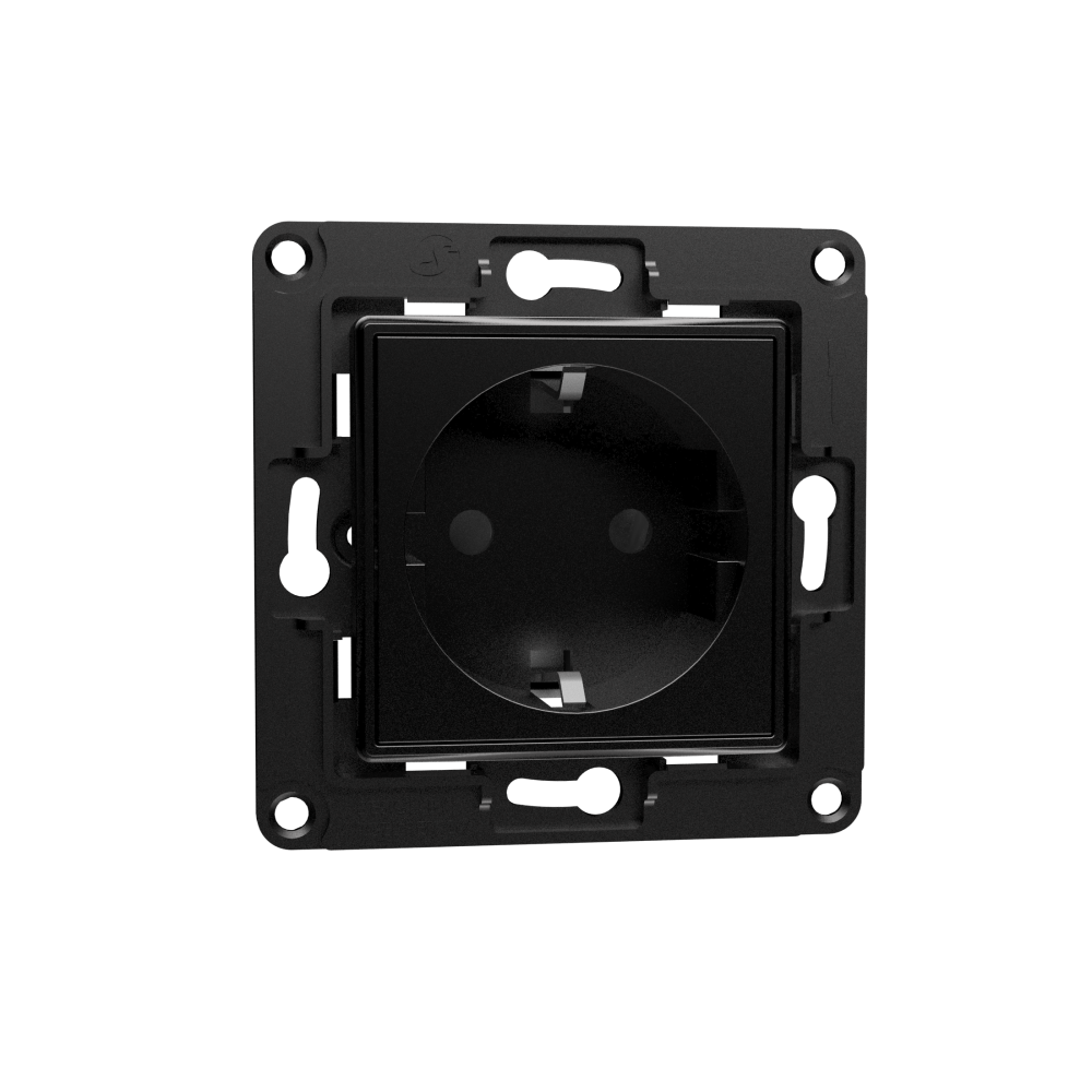Shelly Wall Socket EU – Wandsteckdose – Schwarz