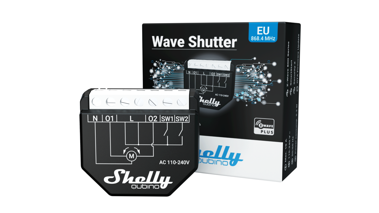 Shelly Wave Shutter – Relais – Dual Roller Shutter – Z-Wave – Produktansicht 5