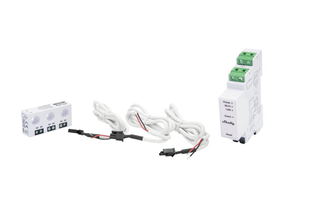 Shelly Pro 3EM-3CT63 – Stromzähler – inkl. CT – Messfunktion – WLAN – LAN – BT
