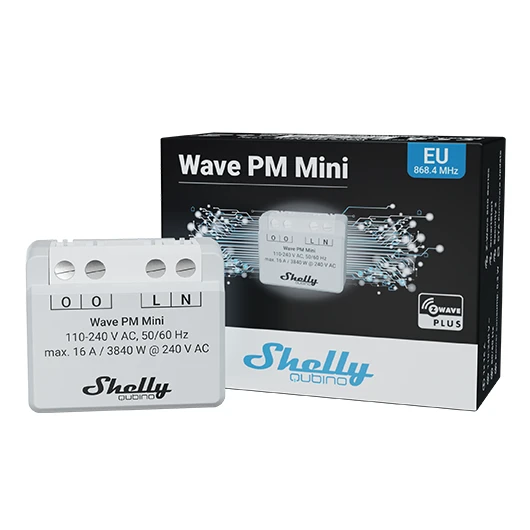 Shelly Wave PM Mini – Relais – 1 Kanal – Z-Wave – Produktansicht 5