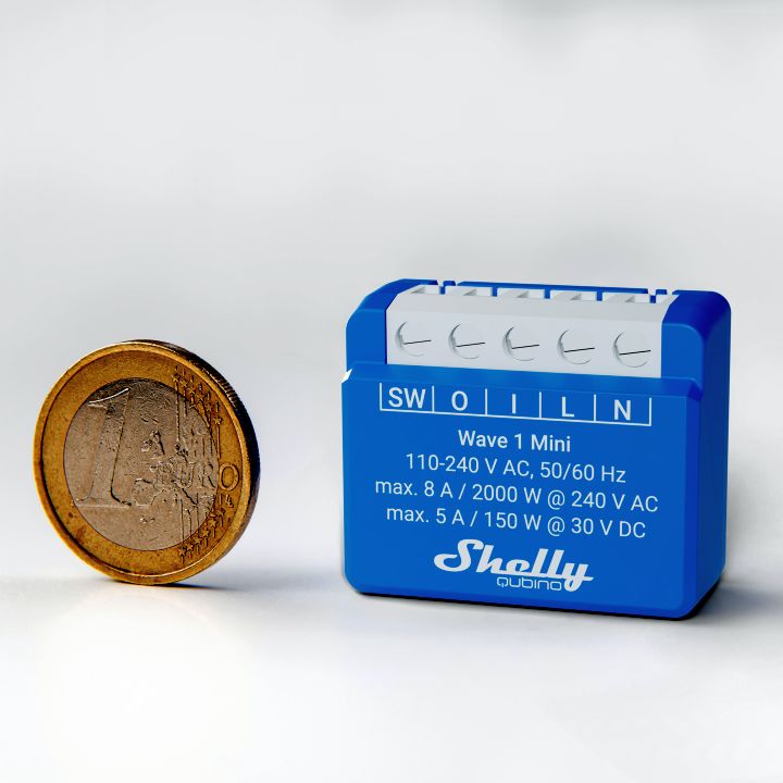 Shelly Wave 1 Mini – Relais – 1 Kanal – Z-Wave – Produktansicht 2
