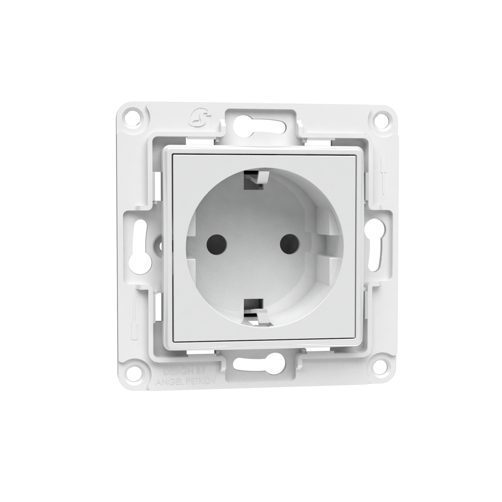 Shelly Wall Socket EU – Wandsteckdose – Weiß