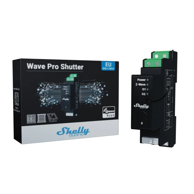 Shelly Wave Pro Shutter – Relais – Rollladenaktor – Z-Wave – Produktansicht 2