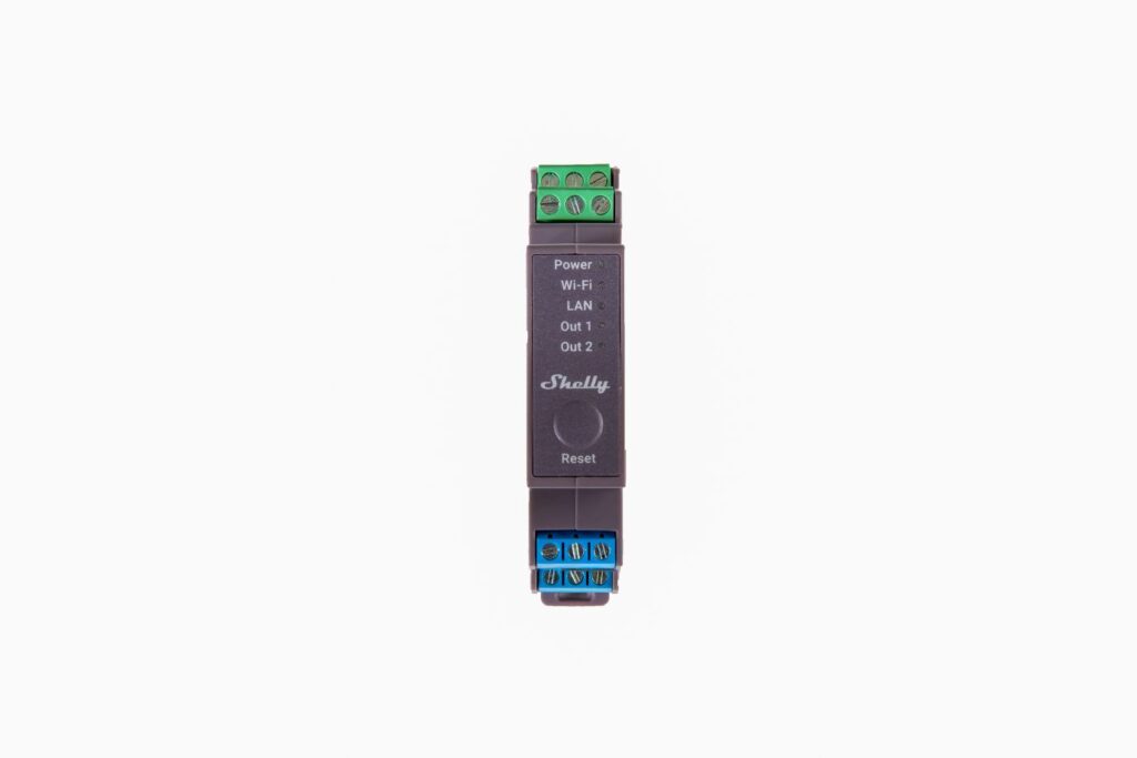 Shelly Pro 2 – Relais – max. 25A – 2 Phasen – 2 Kanäle – WLAN – LAN – BT