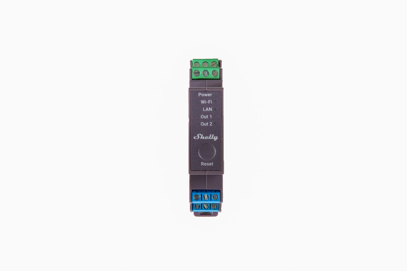 Shelly Pro 2 – Relais – max. 25A – 2 Phasen – 2 Kanäle – WLAN – LAN – BT