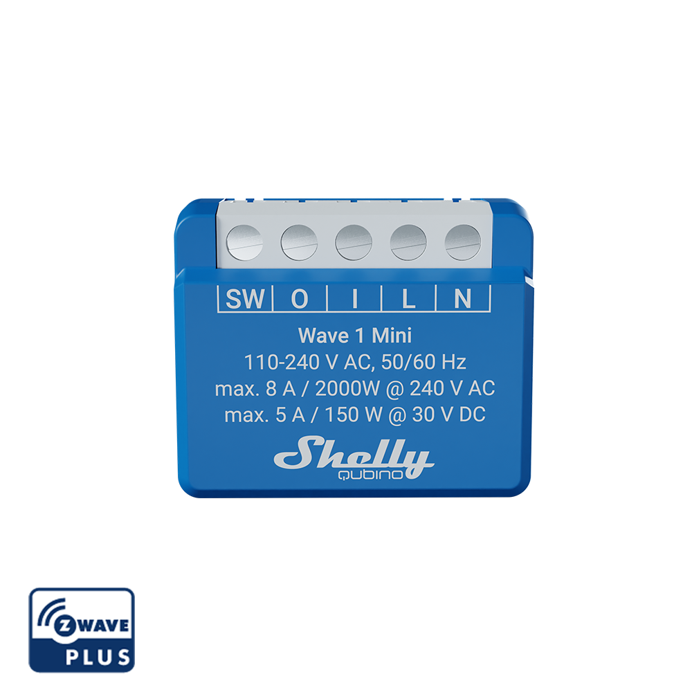 Shelly Wave 1 Mini – Relais – 1 Kanal – Z-Wave