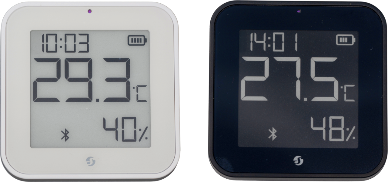 Shelly Blu ZB H&T Black – Temperatur- & Feuchtigkeitssensor – Bluetooth – Zigbee – Batterie – Schwarz – Produktansicht 4